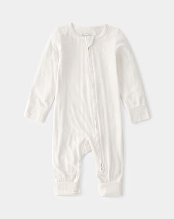 B&eacute;b&eacute; - Grenouill&egrave;re PurelySoft &agrave; fermeture &agrave; glissi&egrave;re &agrave; deux sens - Cr&egrave;me, 