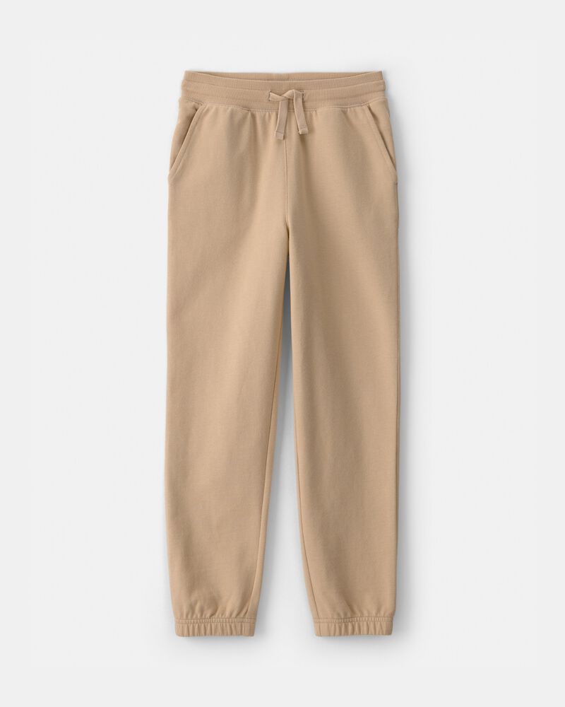 Jeune - Pantalon de jogging en tricot avec cordon de serrage - Beige, image 1 sur 3 diapositives