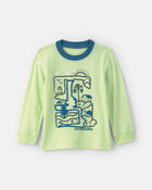 Toddler Boy 'Outdoorsy' Long-Sleeve Graphic Tee - Green, image 1 of 4 slides
