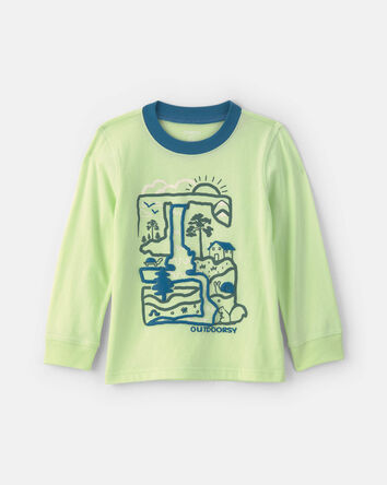 Toddler Boy 'Outdoorsy' Long-Sleeve Graphic Tee - Green, 