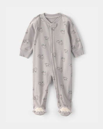 B&eacute;b&eacute; - Grenouill&egrave;re ajust&eacute;e &agrave; motif mouton - Gris, 