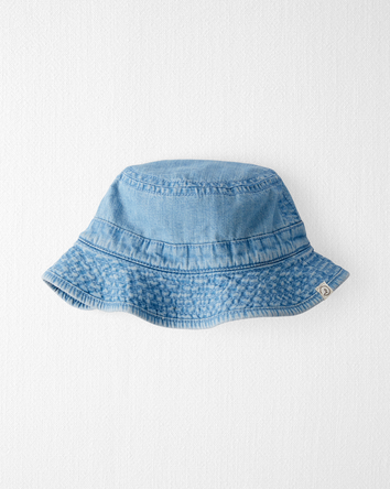 Toddler Organic Cotton Chambray Bucket Hat, 