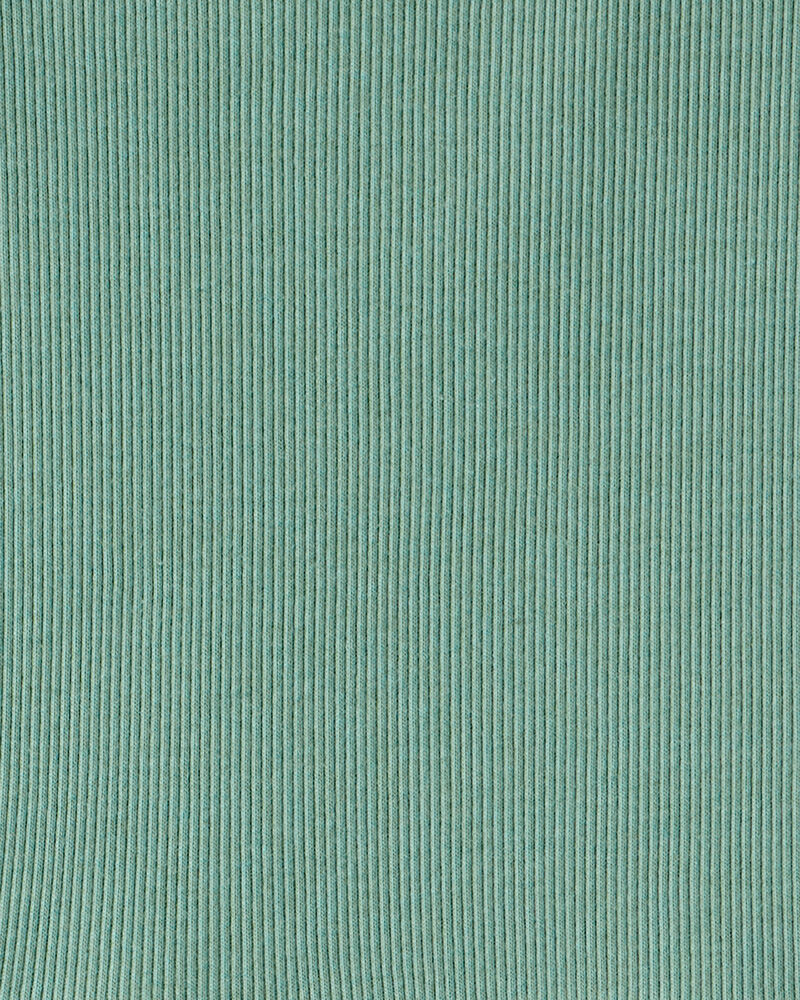Girls Long Sleeve Cotton Dress - Green, image 3 of 4 slides