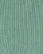 Girls Long Sleeve Cotton Dress - Green, image 3 of 4 slides
