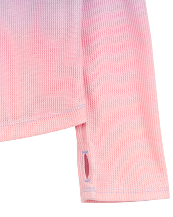 Kid Ribbed Ombre Long-Sleeve Top, 
