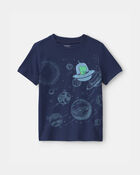 Toddler Boy Space Dinosaur Graphic Tee - Navy, image 1 of 3 slides