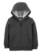 Toddler Marled Zip-Up French Terry Hoodie, image 1 of 3 slides