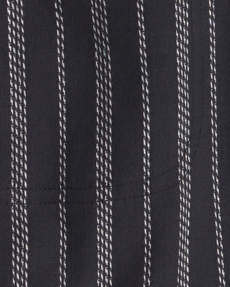 Gar&ccedil;ons - Short &agrave; rayures - Noir, image 3 sur 3 diapositives