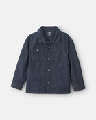 Gar&ccedil;ons - Chemise boutonn&eacute; en denim - D&eacute;lav&eacute; fonc&eacute;, image 1 sur 3 diapositives