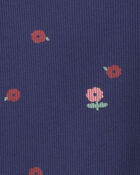 Toddler Girl Floral Long-Sleeve Top - Navy Blue, image 2 of 3 slides