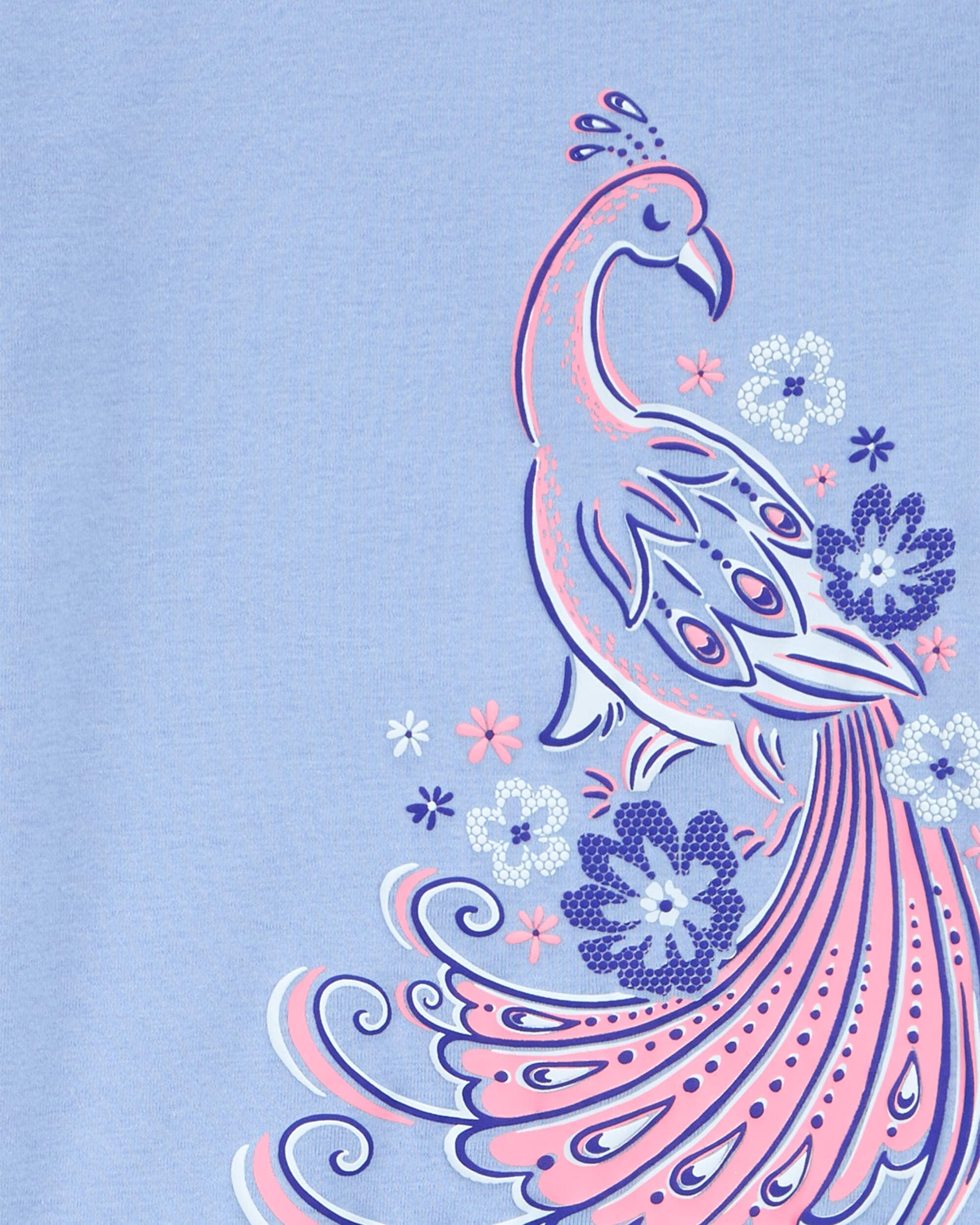 Kid 2 Piece Peacock 100 Snug Fit Cotton Pyjamas