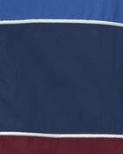 Boys Color Block Zip-Up Jacket - Blue/Burgundy, image 2 of 3 slides