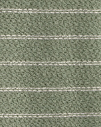Tout-petit gar&ccedil;on - Polo &agrave; rayures - Vert olive, 