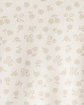 Toddler Girl Floral Print French Terry Long-Sleeve Pullover Sweatshirt - Ivory, 