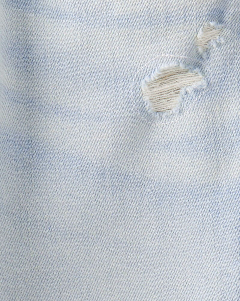 Girls Baggy Wide Leg Jeans - Ozone Wash, image 4 of 6 slides