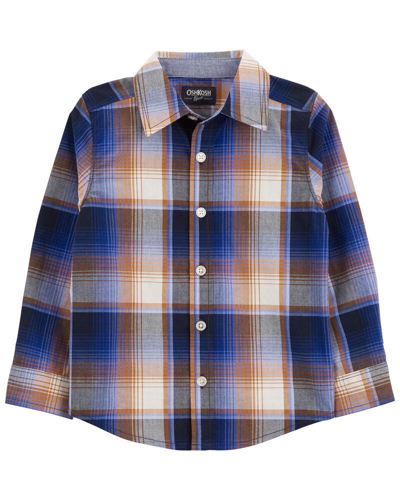 Baby Plaid Button-Front Shirt, image 1 of 4 slides