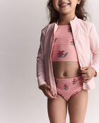 Toddler Girl Smocked Tankini in Floral Print - Pink, image 4 of 7 slides