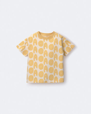 Toddler Relaxed Graphic Tee in Otter Avenue Print - Yellow, 