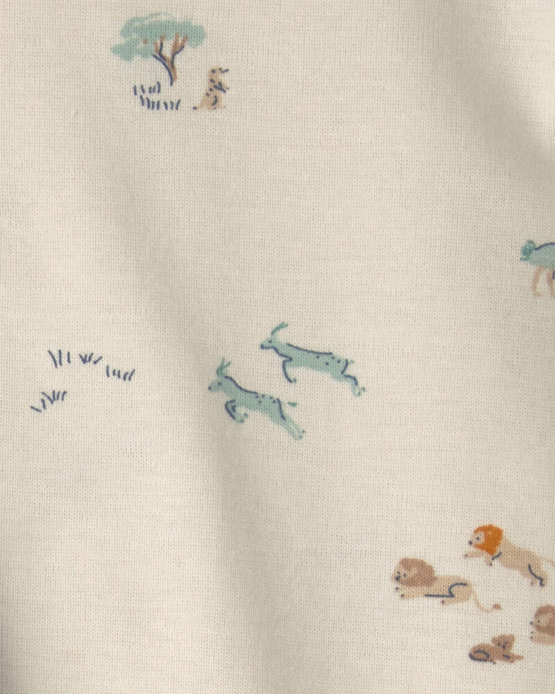 Baby Boy 3-Piece Safari Layering Set - Blue/Cream, image 4 of 5 slides