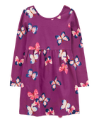 Kid Butterfly Jersey Dress, image 1 of 4 slides