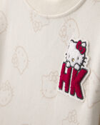 Toute-petite fille &ndash; Robe manches longues &agrave; motif c&oelig;ur Hello Kitty&reg; &ndash; Cr&egrave;me, image 3 sur 4 diapositives