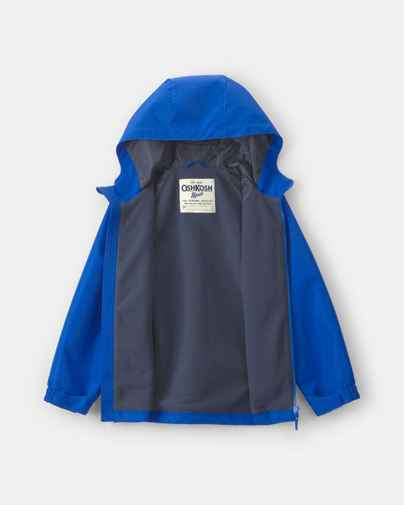 Boys Midweight  Fleece Lined Jacket- Blue , image 2 of 3 slides