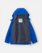 Boys Midweight  Fleece Lined Jacket- Blue , image 2 of 3 slides