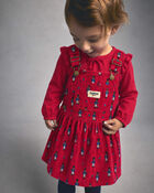 Toddler Girl Long-Sleeve Top - Red, image 2 of 4 slides