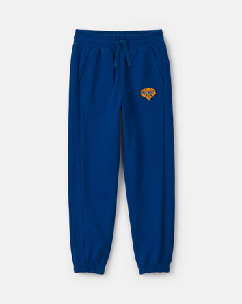 Gar&ccedil;ons - Pantalon de jogging en jersey bouclette - Bleu, 