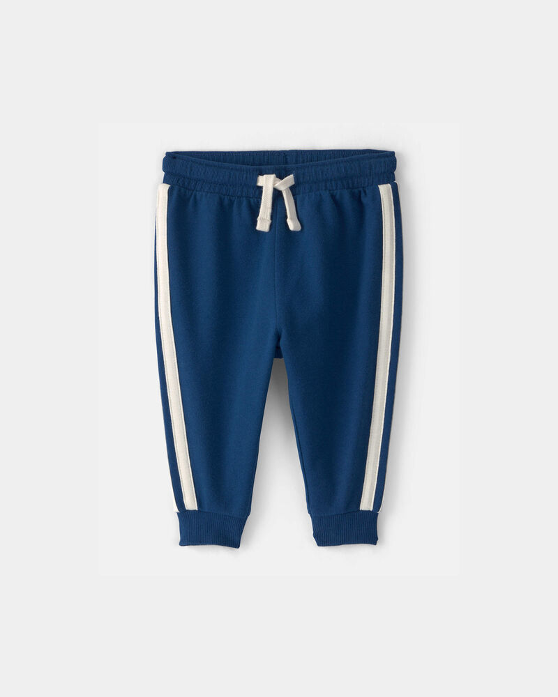 Baby Boy French Terry Pants - Navy Blue, image 1 of 4 slides