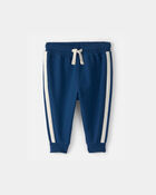 Baby Boy French Terry Pants - Navy Blue, image 1 of 4 slides