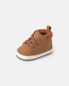 Baby Boy Teddy Fleece High Top - Brown, image 6 of 6 slides