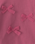 Baby Girl 2-Piece Bow Long-Sleeve Bodysuit & Pant Set - Pink, image 3 of 5 slides