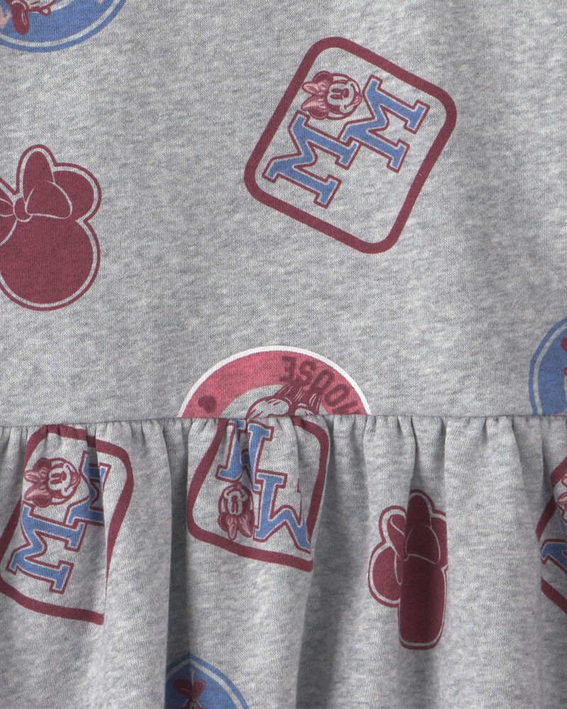 Toddler Girl Disney&copy; Minnie Long-Sleeve Dress - Grey, image 3 of 3 slides