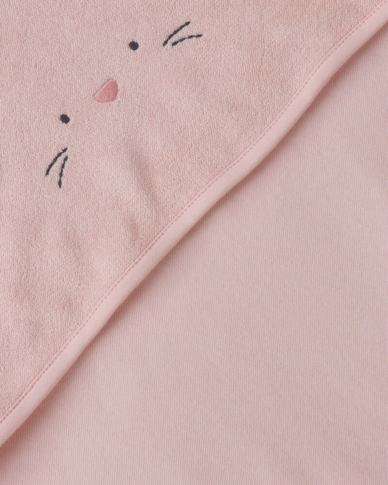 Baby Girl 2-Pack Bunny Terry Towels - Pink, image 2 of 2 slides