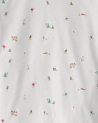 Kid Organic Cotton Pyjamas in Frosted Trail Print, image 3 of 4 slides