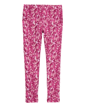 Kid Floral Knit Leggings - Floral, 