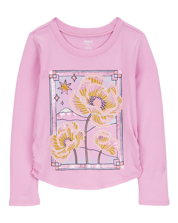 Kid Knit Long-Sleeve Fashion Top - Pink, 