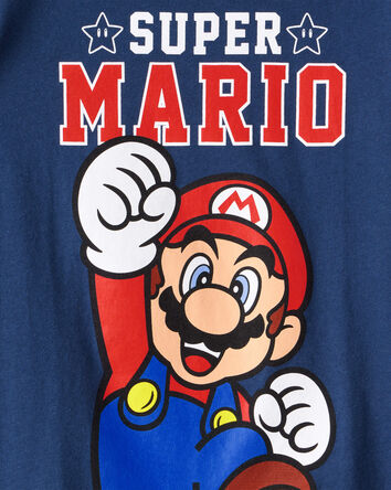 Tout-petit garçon - T-shirt à manches courtes Super Mario - Bleu, 