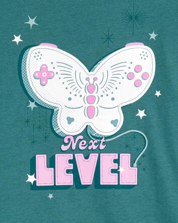 Next Level Butterfly Jersey Graphic Tee, 