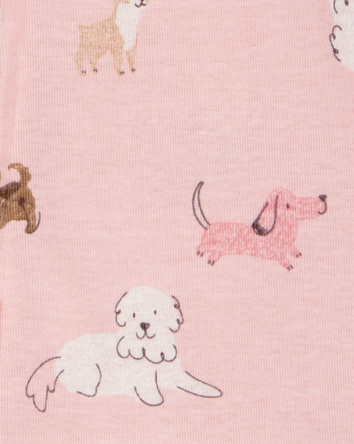 Toddler 1-Piece Dog 100% Snug Fit Cotton Footie Pyjamas, 