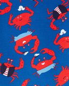 4-Piece Crab 100% Snug Fit Cotton Pyjamas, image 2 of 3 slides