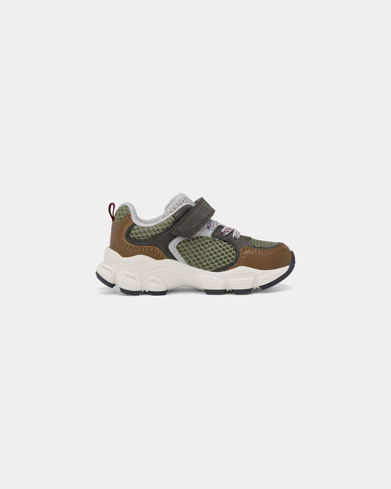 Tout-petit gar&ccedil;on - Chaussures de sport lumineuses &ndash; Vert/Brun, image 2 sur 6 diapositives