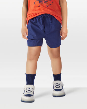 Enfant en bas âge Short à enfiler en popeline - Bleu marine, 
