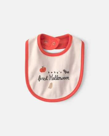 B&eacute;b&eacute; - Bavoir &laquo;Baby's First Halloween&raquo; &ndash; Cr&egrave;me/Orange, 