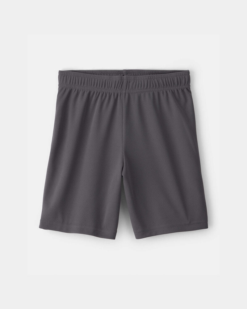 Boys Mesh Active Shorts - Grey, image 1 of 5 slides