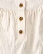 Baby Girl 3-Piece Cheetah Solid Top & Short Set - Brown, image 4 of 5 slides