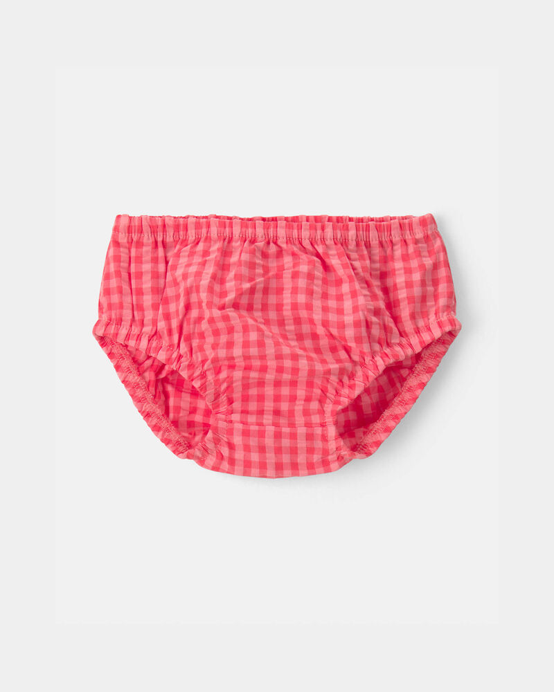 B&eacute;b&eacute; fille - Robe sans manches &agrave; carreaux - Rose, image 3 sur 4 diapositives