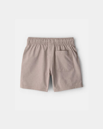B&eacute;b&eacute; gar&ccedil;on - Short tiss&eacute; avec poches - Taupe, 