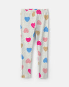 Filles - Legging extensible &agrave; motif c&oelig;ur, image 1 sur 3 diapositives